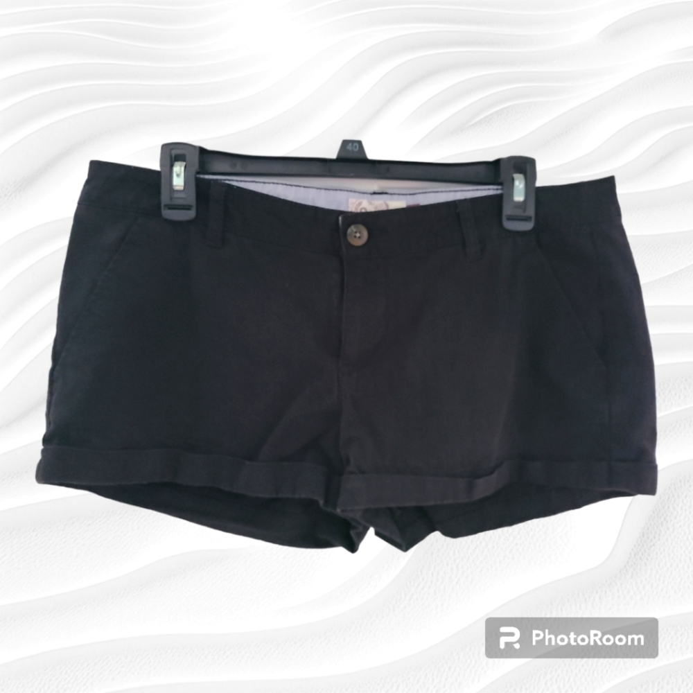SO By Kohls Black Cuff Shorts